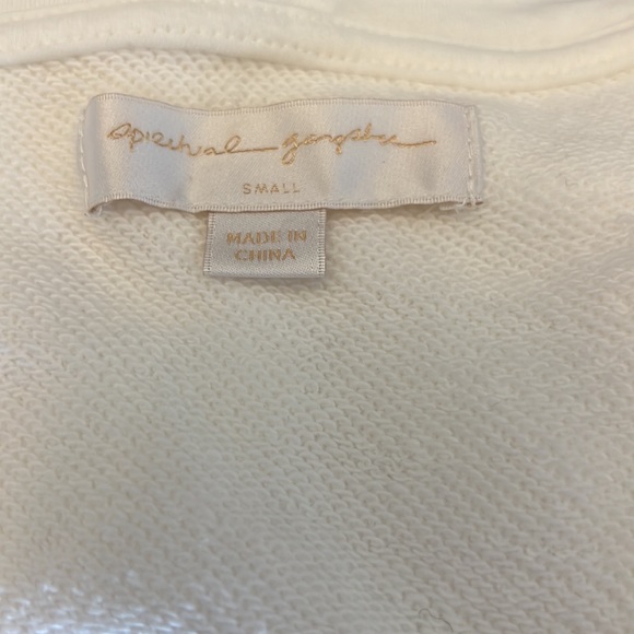 Spiritual Gangster white and metallic blue striped hoodie New - Picture 7 of 7